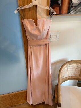 White by Vera Wang Strapless Blush Dress